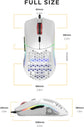 Model O Wired Gaming Mouse 67G Superlight Honeycomb Design, RGB, Pixart 3360 Sensor, Omron Switches, Ambidextrous - Matte White