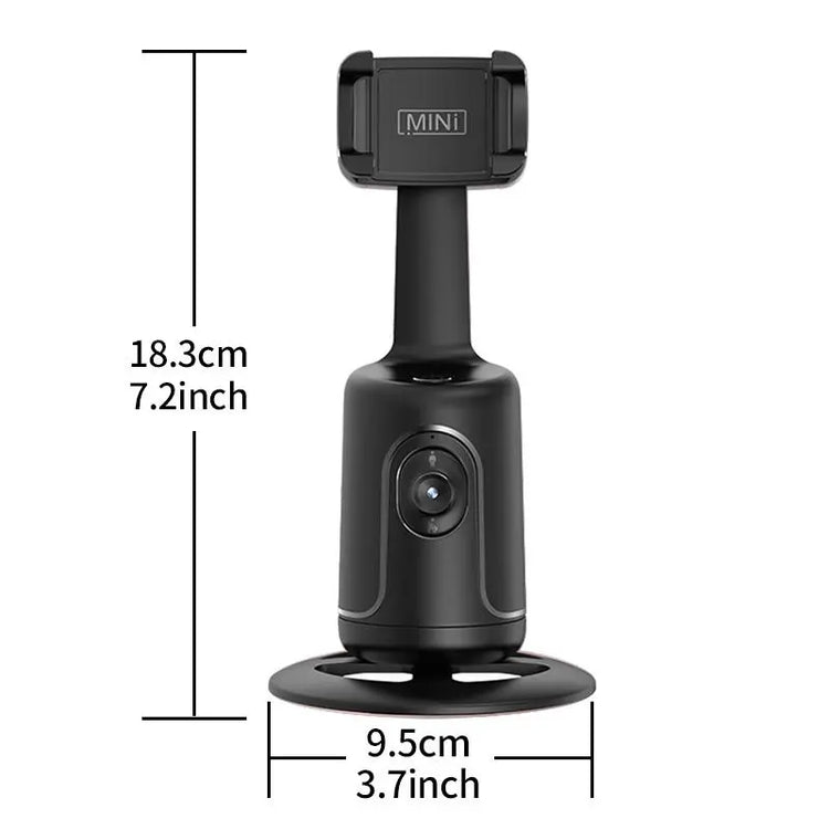 Portable Retro Handheld Video Recording Tool, 1 Piece 360° Rotatable Auto Face Tracking Gimbal Stabilizer for Phone Camera, Phone Holder, Phone Accessories, Vlogging Equipment